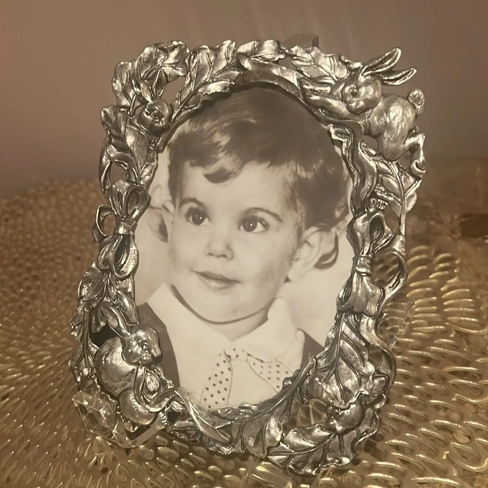 Arthur Court Bunny Picture Frame, Vintage